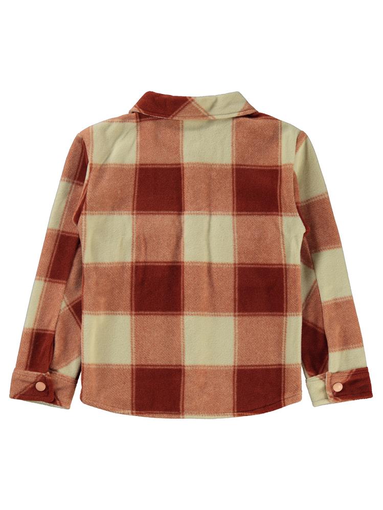 Civil Boys Ekoseli 6-9 Yaş Gömlek - Turuncu