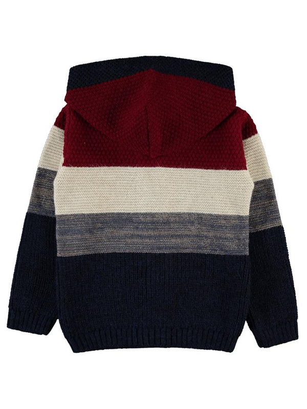 Civil Boys 72 Nakışlı Kapşonlu 2-5 Yaş Hırka - Kırmızı