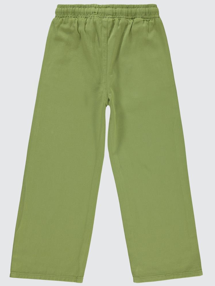 Civil Girls Bol Paça 6-9 Yaş Pantolon - Haki