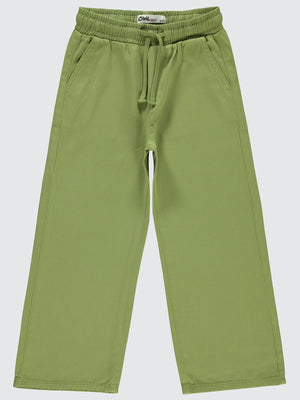 Civil Girls Bol Paça 6-9 Yaş Pantolon - Haki