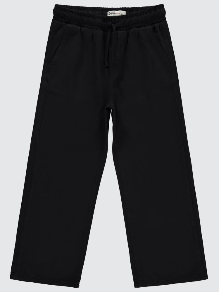 Civil Girls Bol Paça 10-13 Yaş Pantolon - Siyah