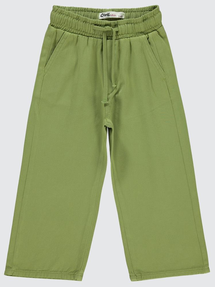 Civil Girls Bol Paça 2-5 Yaş Pantolon - Haki