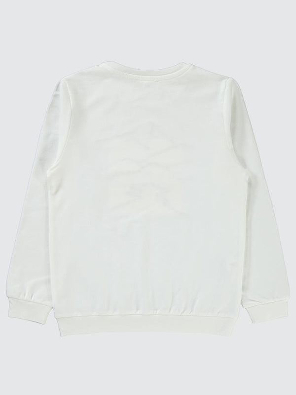 Civil Boys Nature baskılı 6-9 Yaş Sweatshirt - Ekru