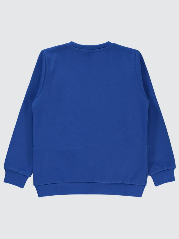 Civil Boys Excuses Baskılı 10-13 Yaş Sweatshirt - Mavi