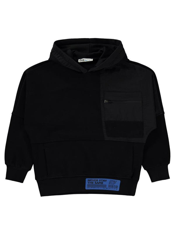 Civil Boys Haver Stay Armalı Kapşonlu 10-13 Yaş Sweatshirt - Siyah