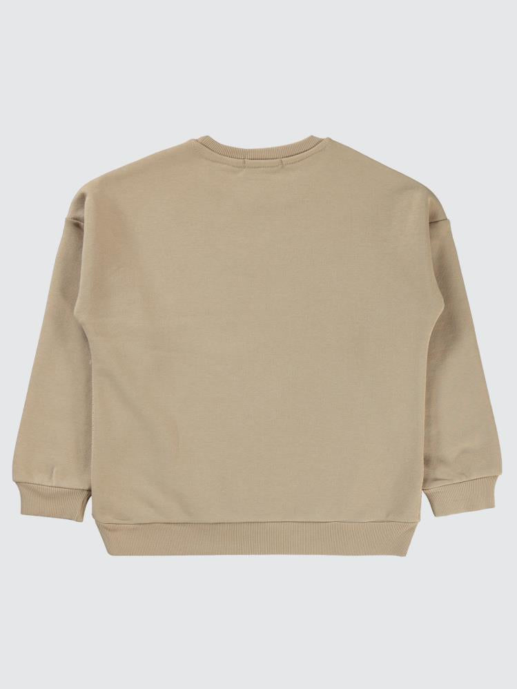 Civil Boys Anway Baskılı 10-13 Yaş Sweatshirt - Bej