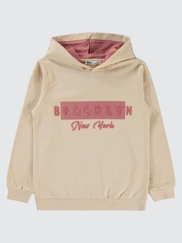 Civil Boys Brooklyn Baskılı Kapşonlu 6-9 Yaş Sweatshirt - Gri