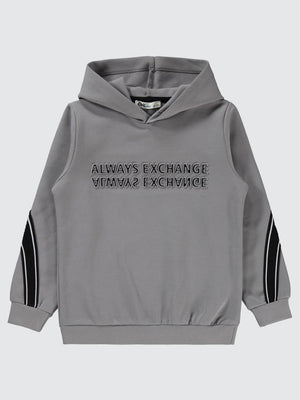 Civil Boys Always Change Baskılı 10-13 Yaş Sweatshirt - Gri
