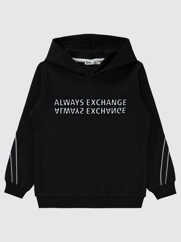 Civil Boys Always Change Baskılı 6-9 Yaş Sweatshirt - Siyah