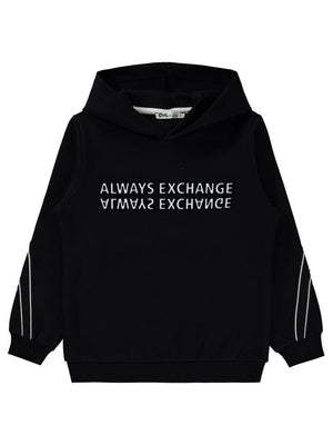 Civil Boys Always Change Baskılı 6-9 Yaş Sweatshirt - Siyah