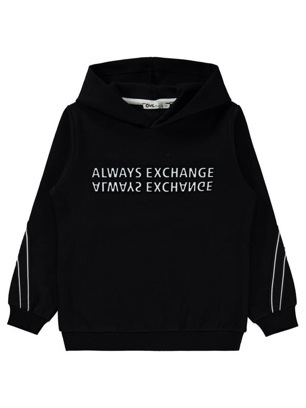 Civil Boys Always Change Baskılı 6-9 Yaş Sweatshirt - Siyah