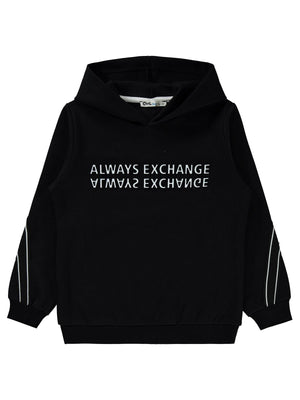 Civil Boys Always Change Baskılı 6-9 Yaş Sweatshirt - Siyah