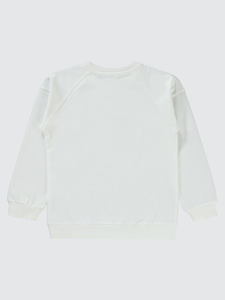 Civil Boys Brokoklyn Nakışlı 6-9 Yaş Sweatshirt - Ekru