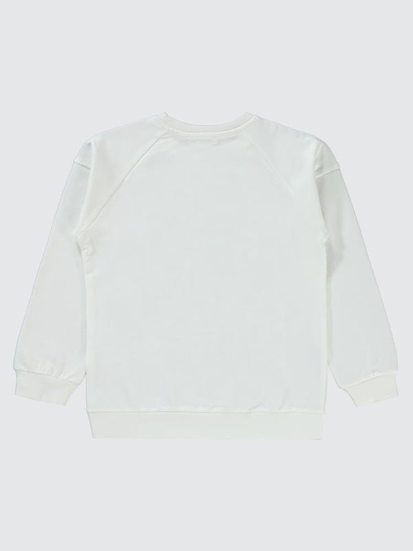 Civil Boys Brokoklyn Nakışlı 10-13 Yaş Sweatshirt - Ekru