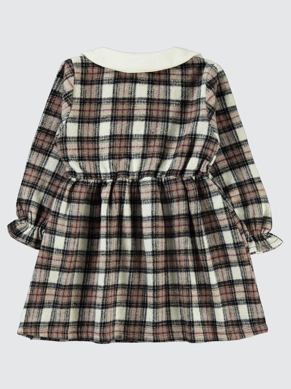 Civil Girls Yakalı 2-5 Yaş Elbise - Bej