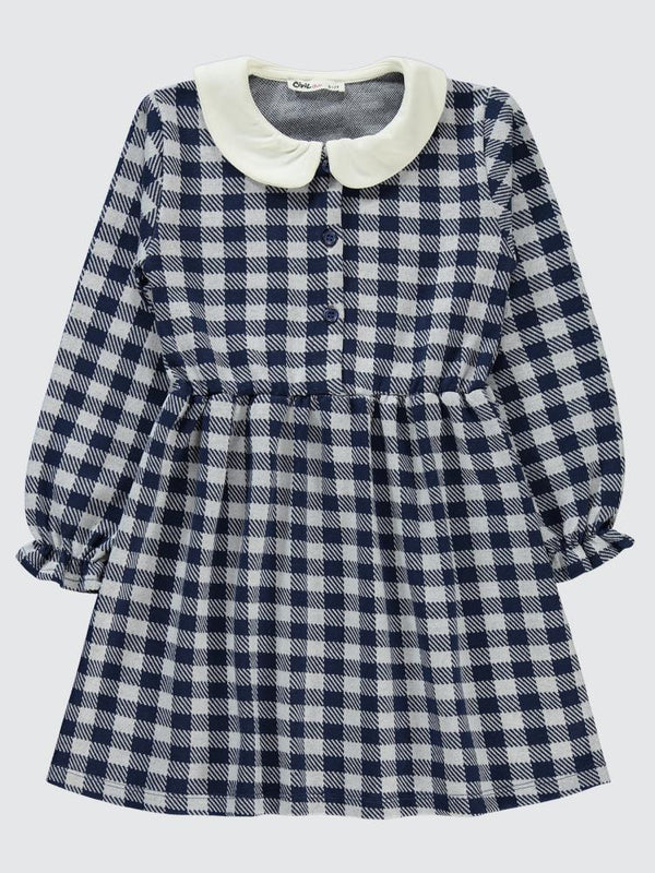 Civil Girls 6-9 Yaş Elbise - Lacivert