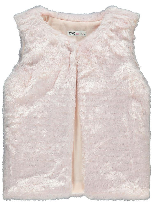 Civil Girls Pelüş 2-5 Yaş Yelek - Pembe