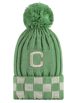 Civil Boys Dama Desen 2-5 Yaş Şapka Bere - Yeşil