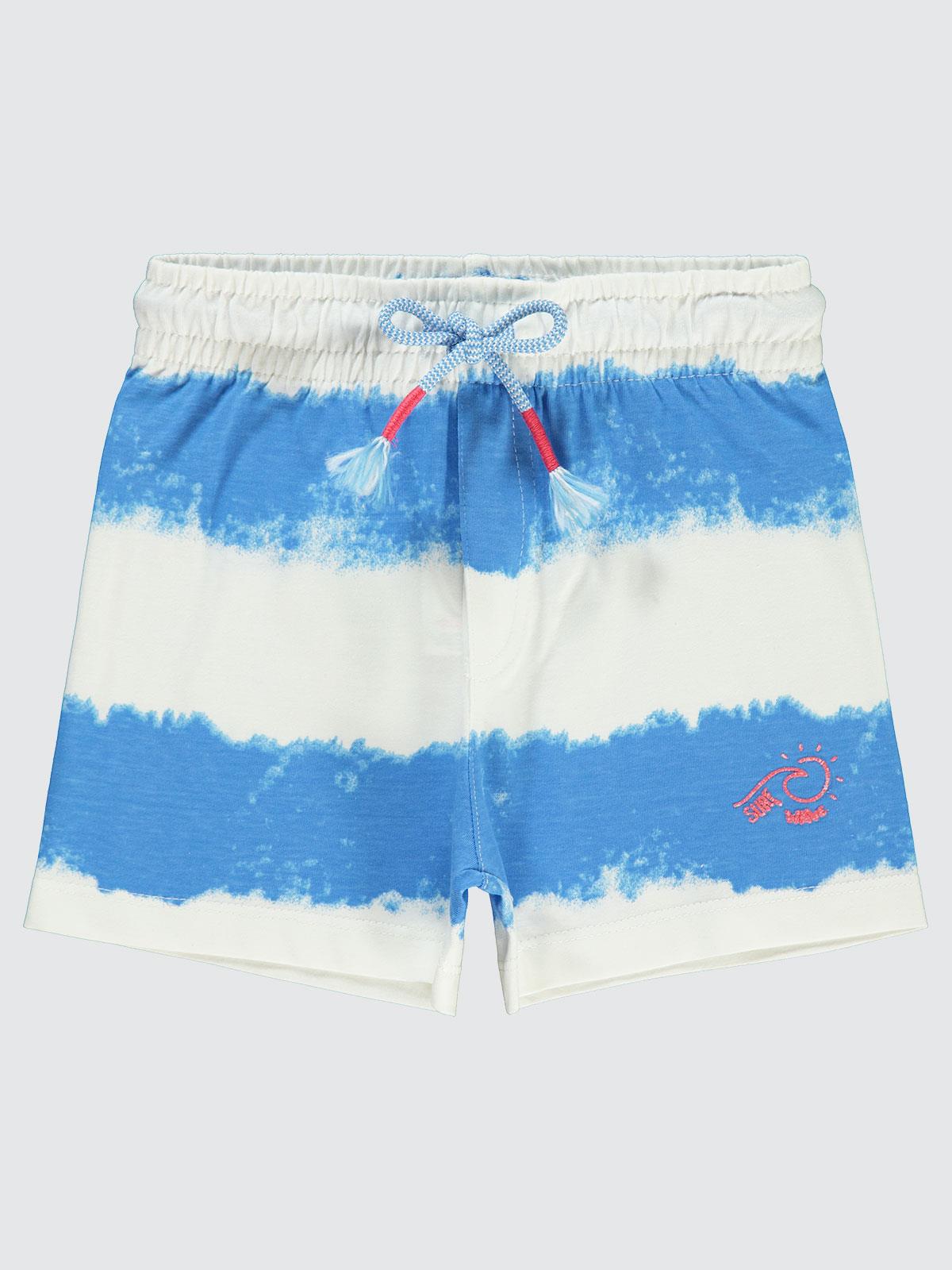 Civil Boys Surf Wave Baskılı 2-5 Yaş Şort - Mavi