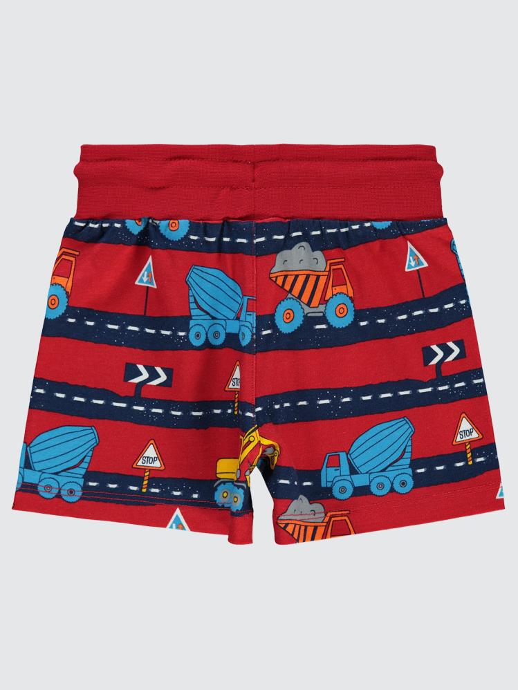 Civil Boys Yol Empirme 2-5 Yaş Şort - Kırmızı