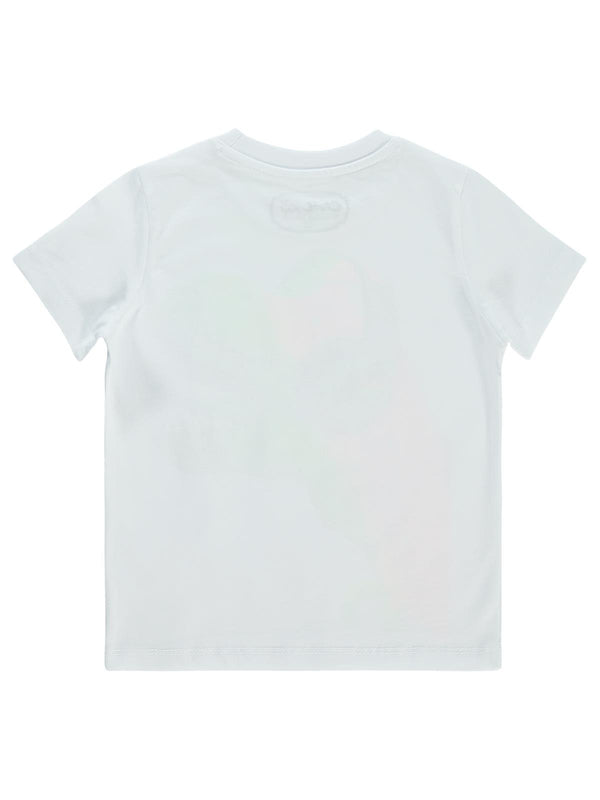 Civil Boys Kulaklıklı Dino Baskılı 2-5 Yaş Tişört - Beyaz