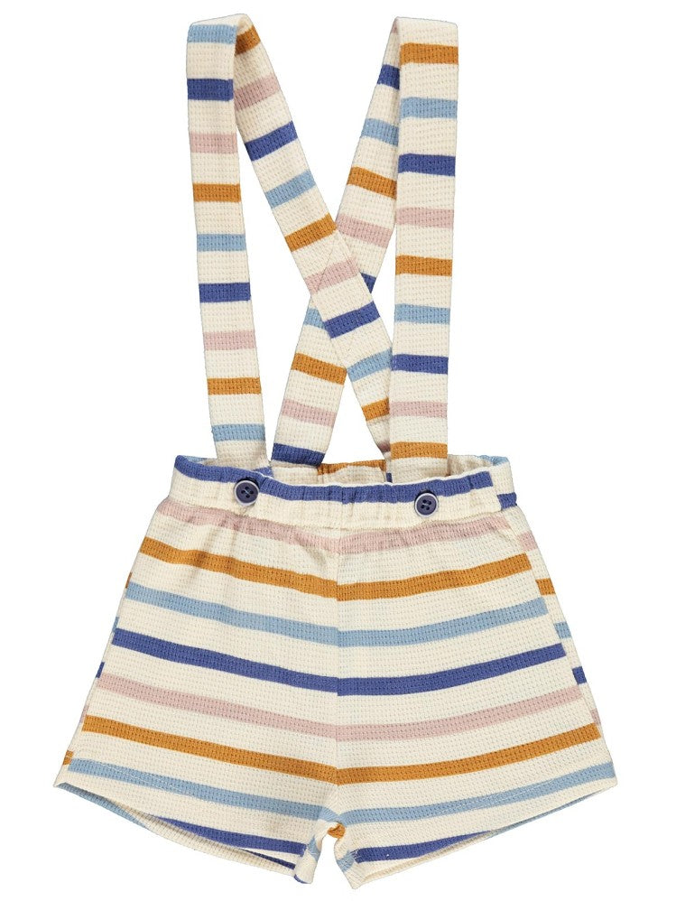 Civil Baby Kaplan Çizgi Empirme Askılı 6-18 Ay Şort - Fil Dişi