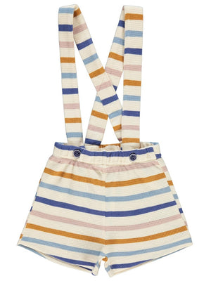 Civil Baby Kaplan Çizgi Empirme Askılı 6-18 Ay Şort - Fil Dişi