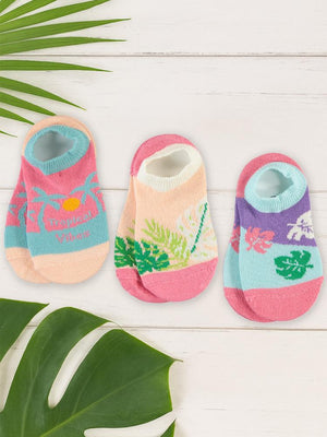 Civil Girls Tropical 3'lü 2-12 Yaş Babet Çorap