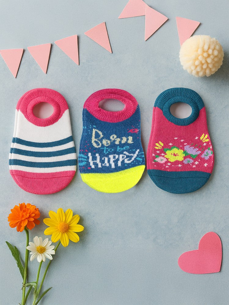 Civil Girls Happy 3'lü 2-12 Yaş Babet Çorap