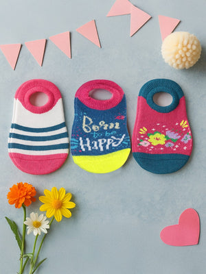 Civil Girls Happy 3'lü 2-12 Yaş Babet Çorap