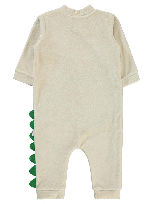 Civil Baby Timsah Baskılı 6-12 Ay Tulum - Kahverengi