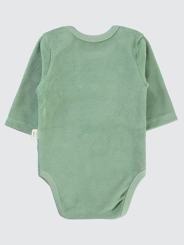 Civil Baby Little Bear Baskılı 1-18 Ay Çıtçıtlı Badi - Haki