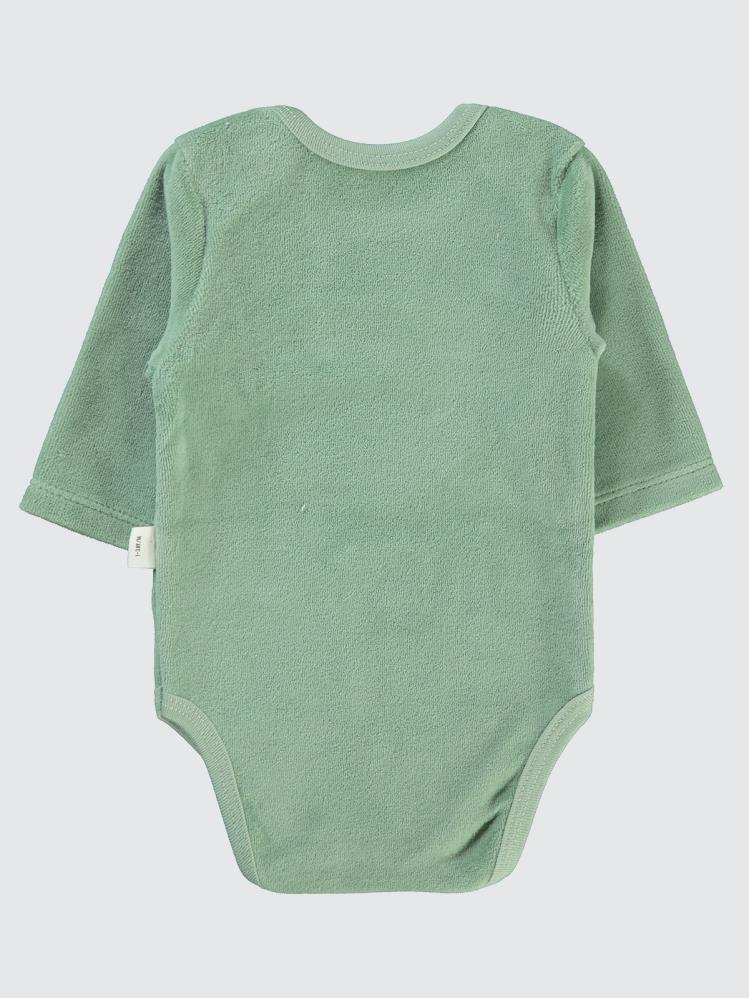 Civil Baby Little Bear Baskılı 1-18 Ay Çıtçıtlı Badi - Haki