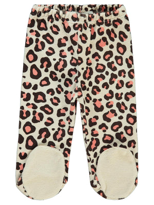 Civil Baby Leopar Empirme Baskılı 1-6 Ay Tek Alt Bebe - Fil Dişi