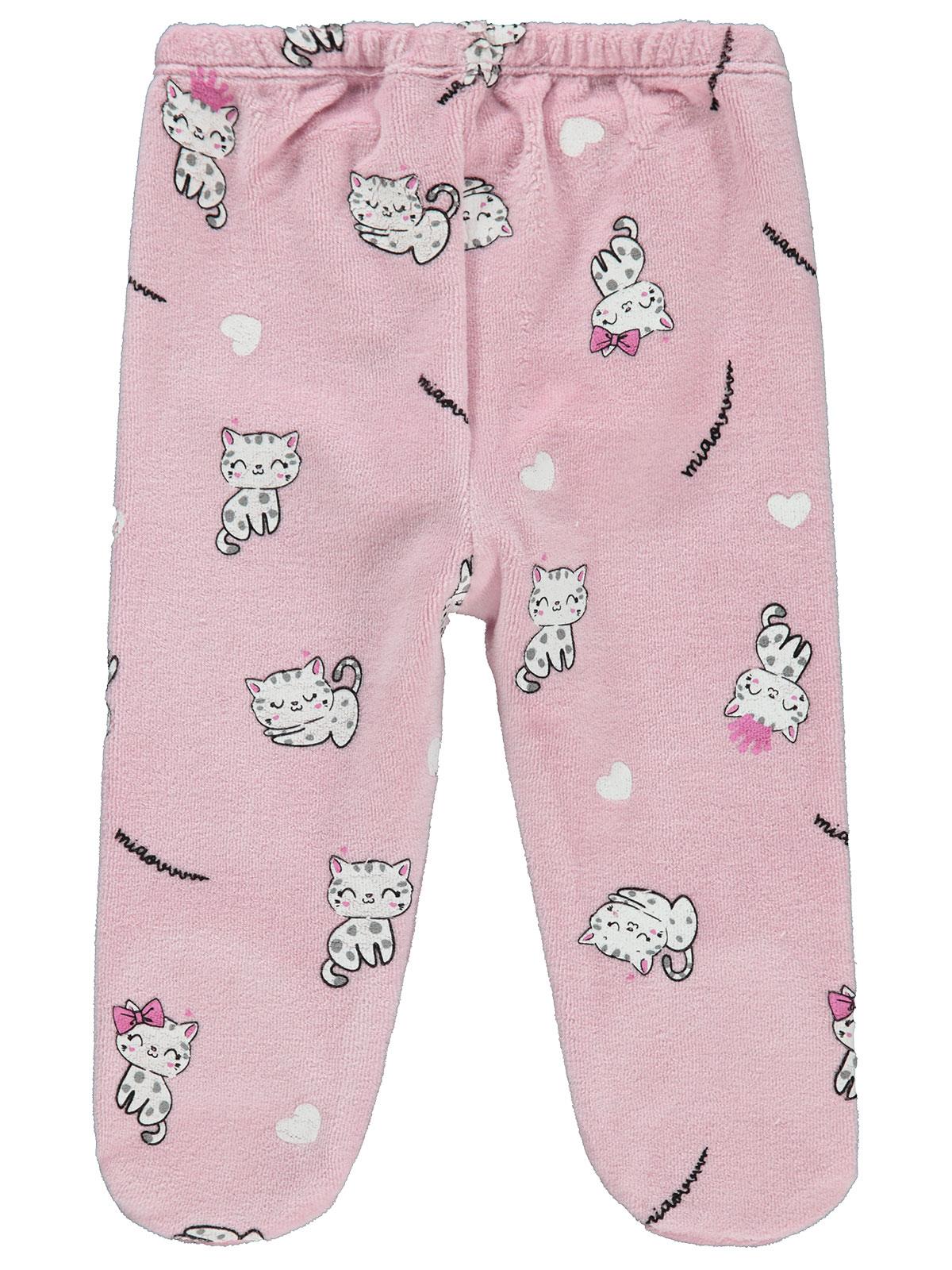 Civil Baby Kedil Baskılı Patikli 1-6 Ay Tek Alt Bebe - Pembe
