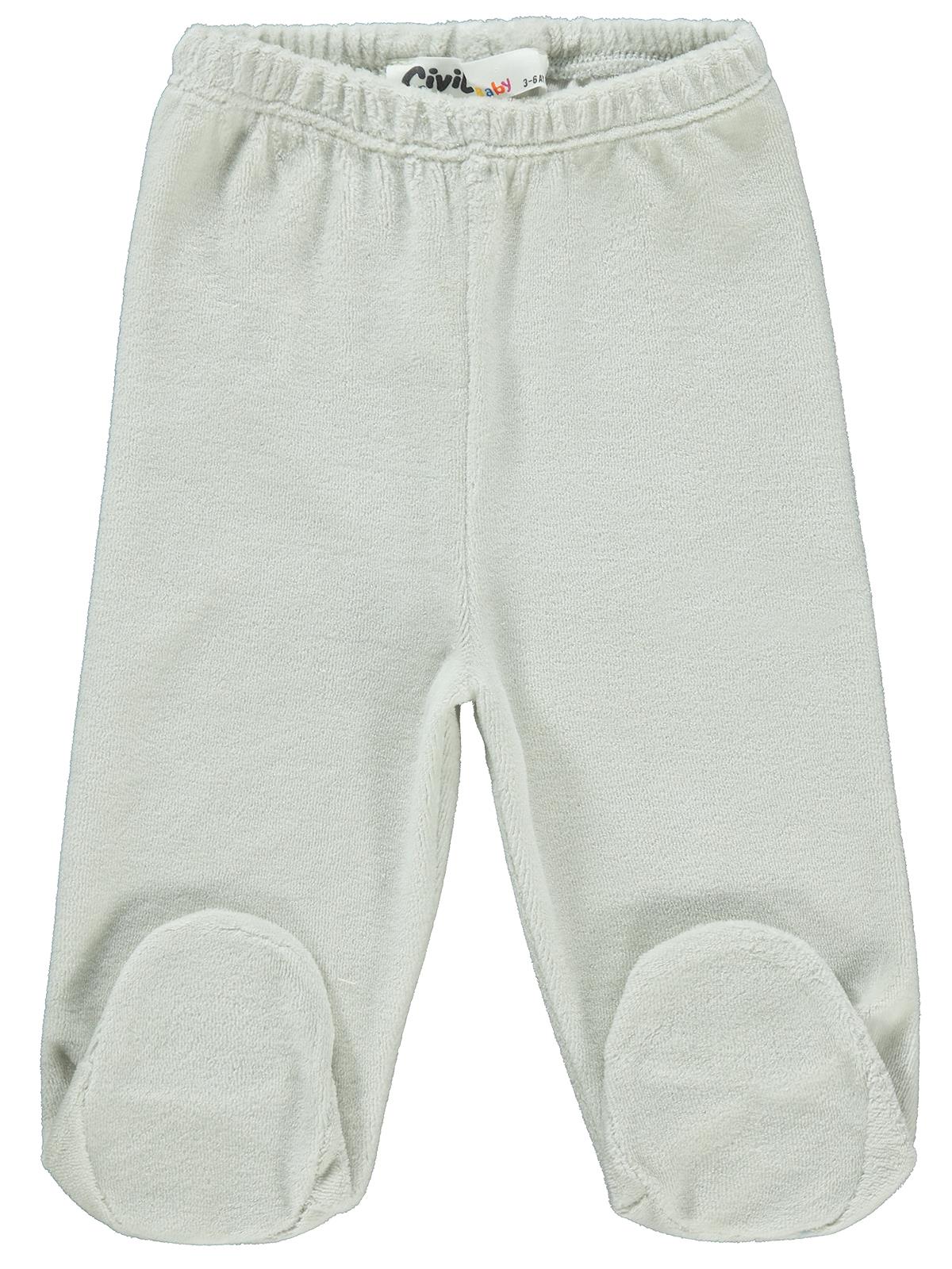 Civil Baby Düz Basic 1-6 Ay Tek Alt Bebe - Gri