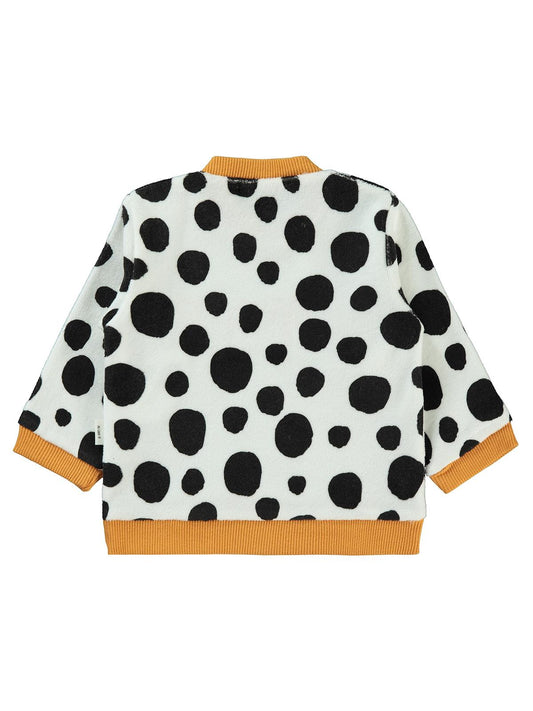 Civil Baby Leopar Empirme Baskılı 6-18 Ay Sweatshirt - Hardal