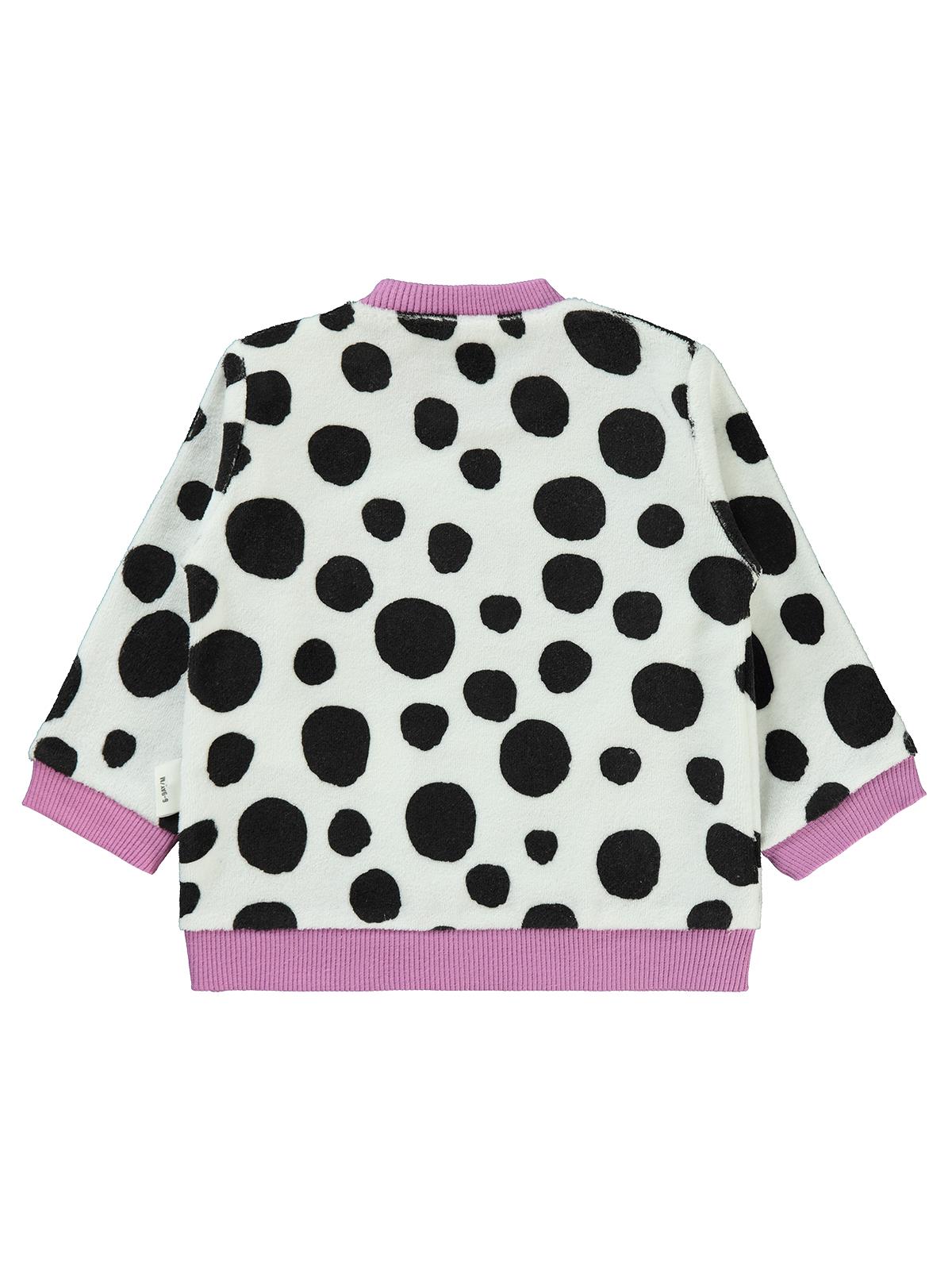 Civil Baby Leopar Empirme Baskılı 6-18 Ay Sweatshirt - Lila