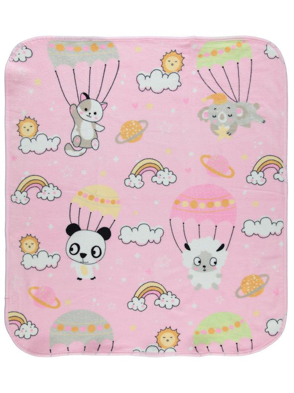 Civil Gökyüzü Empirme Baskılı Battaniye - Pembe