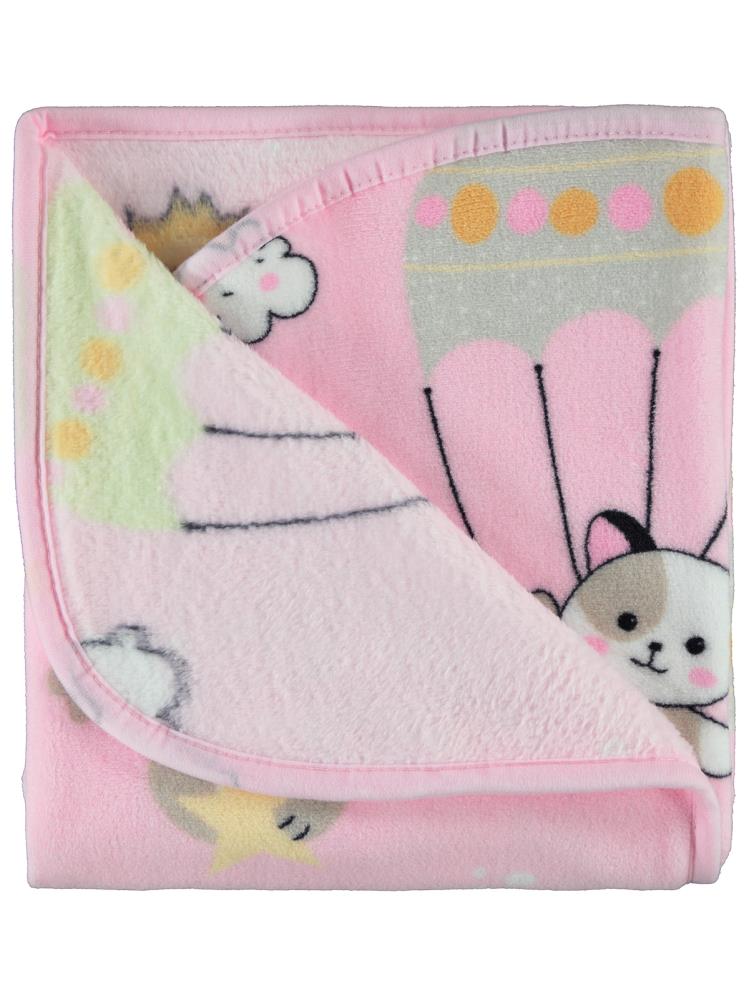 Civil Gökyüzü Empirme Baskılı Battaniye - Pembe