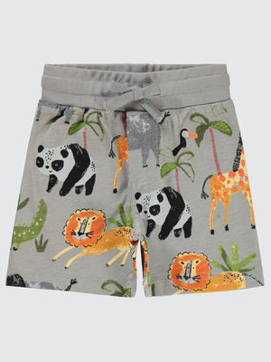 Civil Boys Karalama Hayvanlar Empirme 2-5 Yaş Kapri - Gri