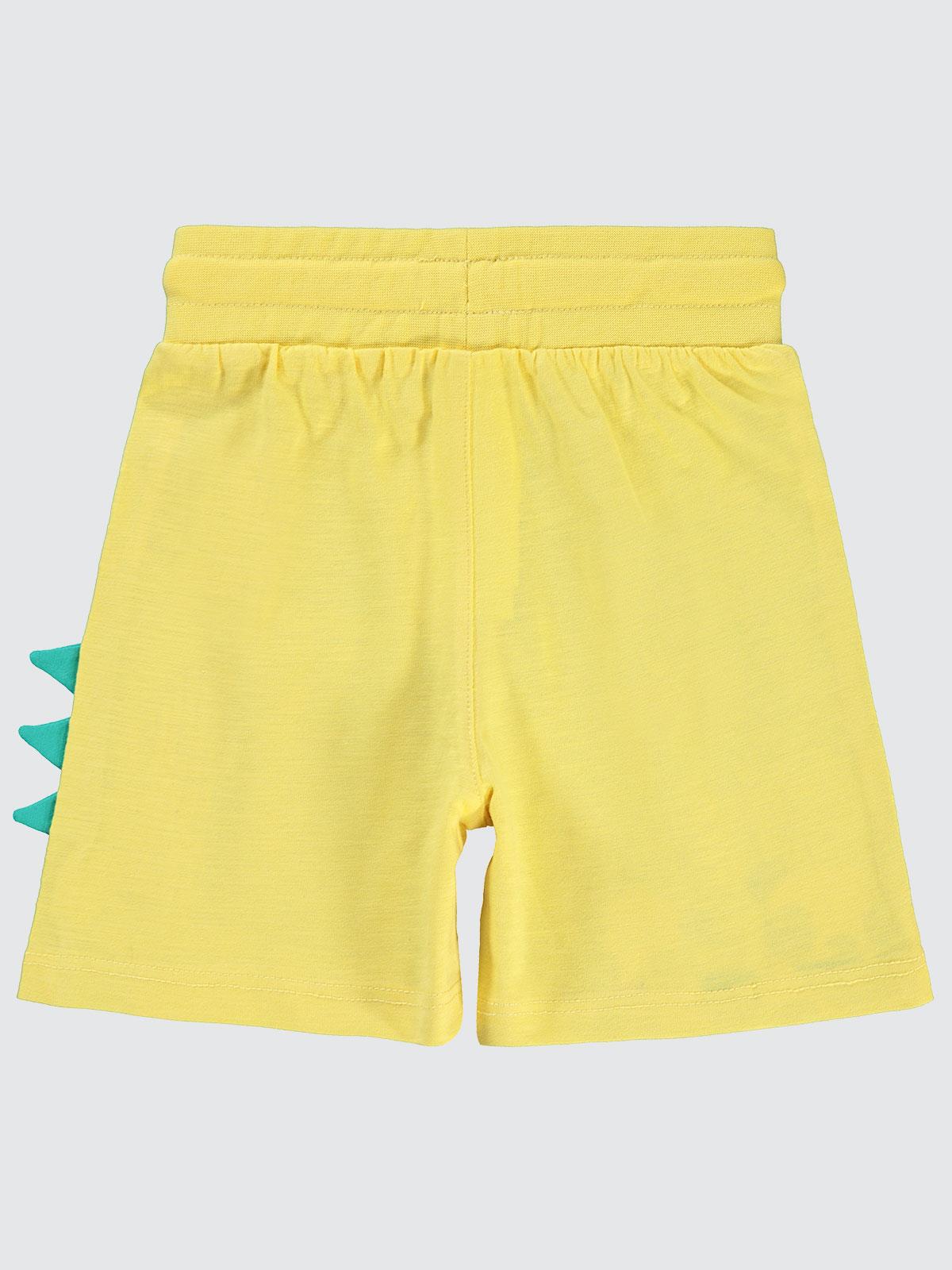 Civil Boys Hayvanlar Baskılı 2-5 Yaş Kapri - Sarı