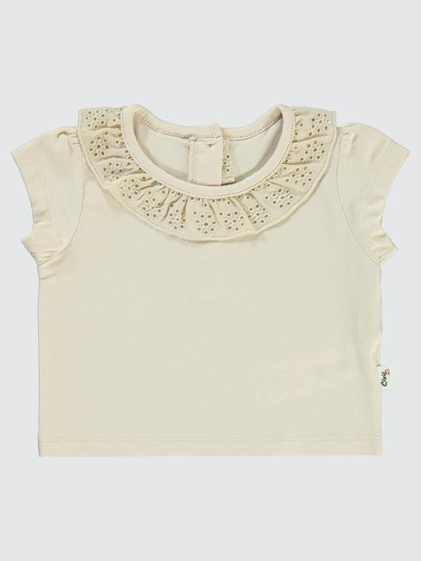 Civil Baby Yaka Brodeli 6-18 Ay Tişört - Fil Dişi