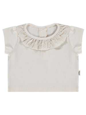 Civil Baby Yaka Brodeli 6-18 Ay Tişört - Fil Dişi