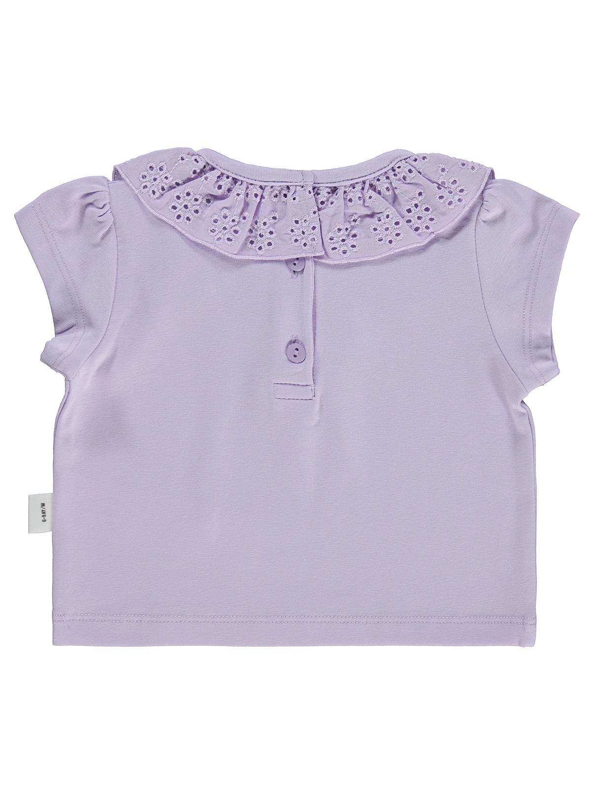 Civil Baby Yaka Brodeli 6-18 Ay Tişört - Lila