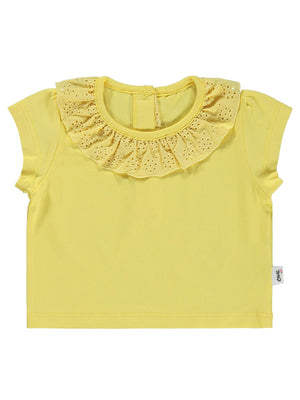 Civil Baby Yaka Brodeli 6-18 Ay Tişört - Sarı