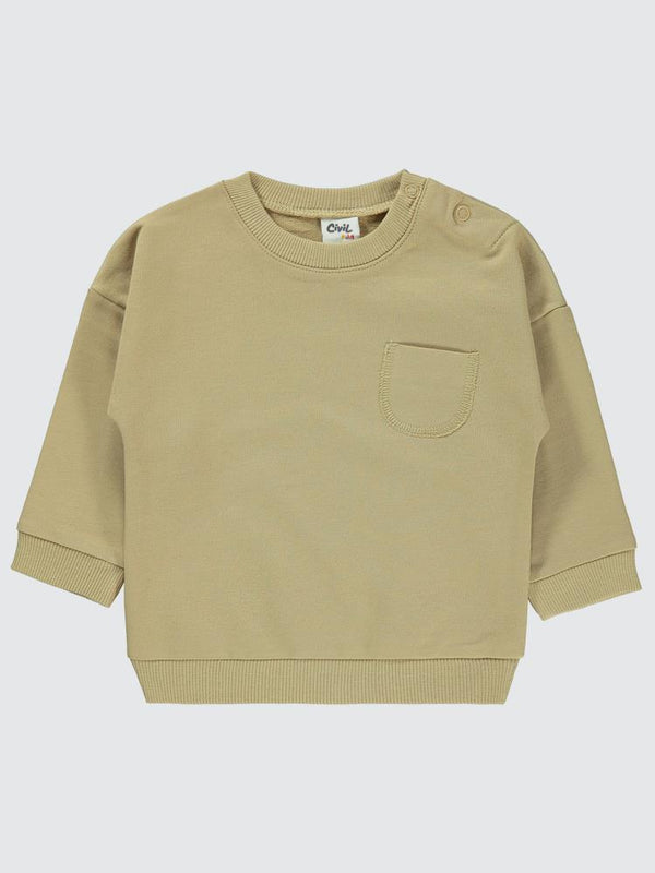 Civil Baby Basic Cepli 6-18 Ay Sweatshirt - Bej