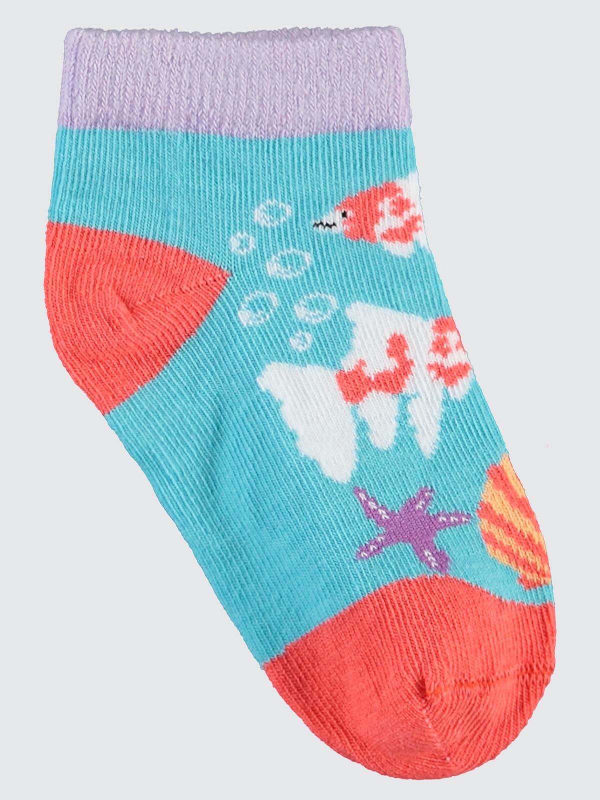Civil Socks Fish 2'li 3-11 Yaş Kız Patik Çorap
