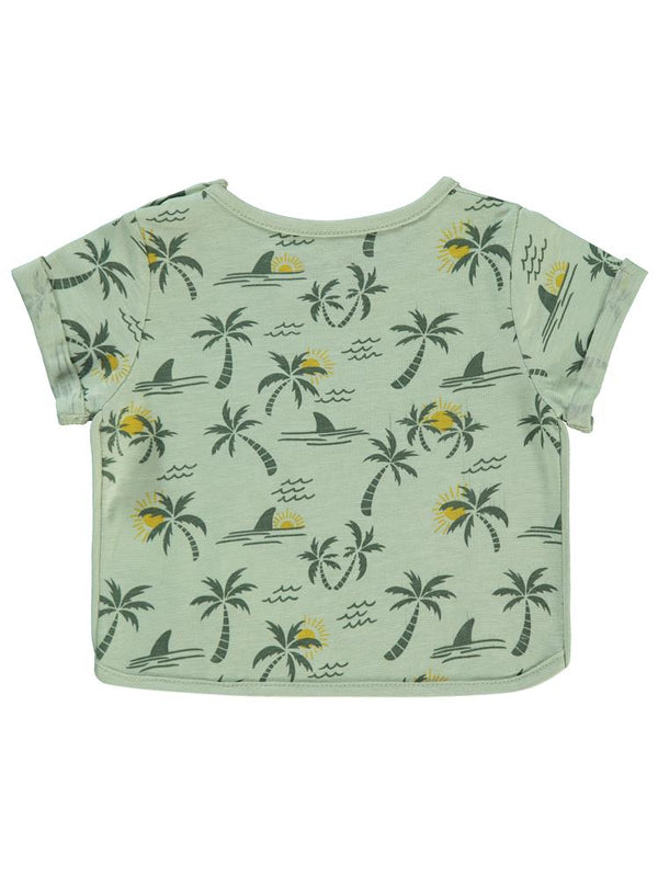 Civil Baby Hello Summer Empirme 6-18 Ay Tişört - Haki