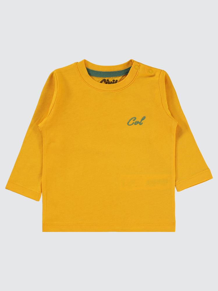Civil Baby Cvl Nakışlı 6-18 Ay Sweatshırt - Hardal